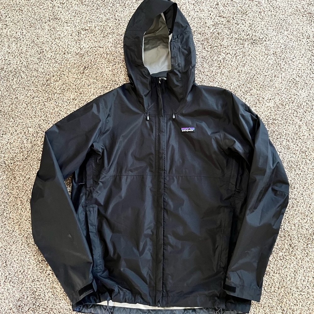 Patagonia Mens Black Rain Jacket